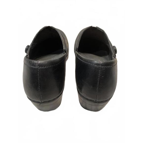 Dansko Leather Clogs Shoes Mules Women's 39 Black Prarie - Picture 3 of 7